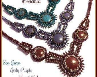 Only Beads Kit : "Bohemia" Necklace in English D.I.Y.