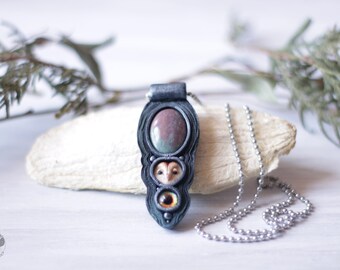 Barn Owl necklace Barn owl Bird necklace Owl totem Owl necklace Owl jewelry Animal totem Miniature owl Owl pendant Nature Inspired