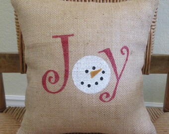 joy snowman pillow christmas pillow snowman pillow joy pillow christmas decor burlap pillow stenciled pillow free shipping - Burlap Christmas Pillows joy snowman pillow christmas pillow snowman pillow joy pillow christmas decor burlap pillow stenciled pillow free shipping - Burlap Christmas Pillows