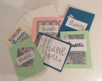 Handmade small thank you cards