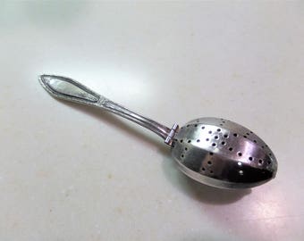 Vintage Tea Strainer Spoon Infuser - Silver Plate by 1881 Rogers