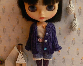 Grey and pink dots Stockings for Blythe