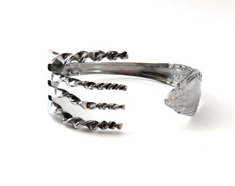 Fork Bracelet, Cuff, Women, Men, Mirror Finish, Ready To Ship, BLB 72