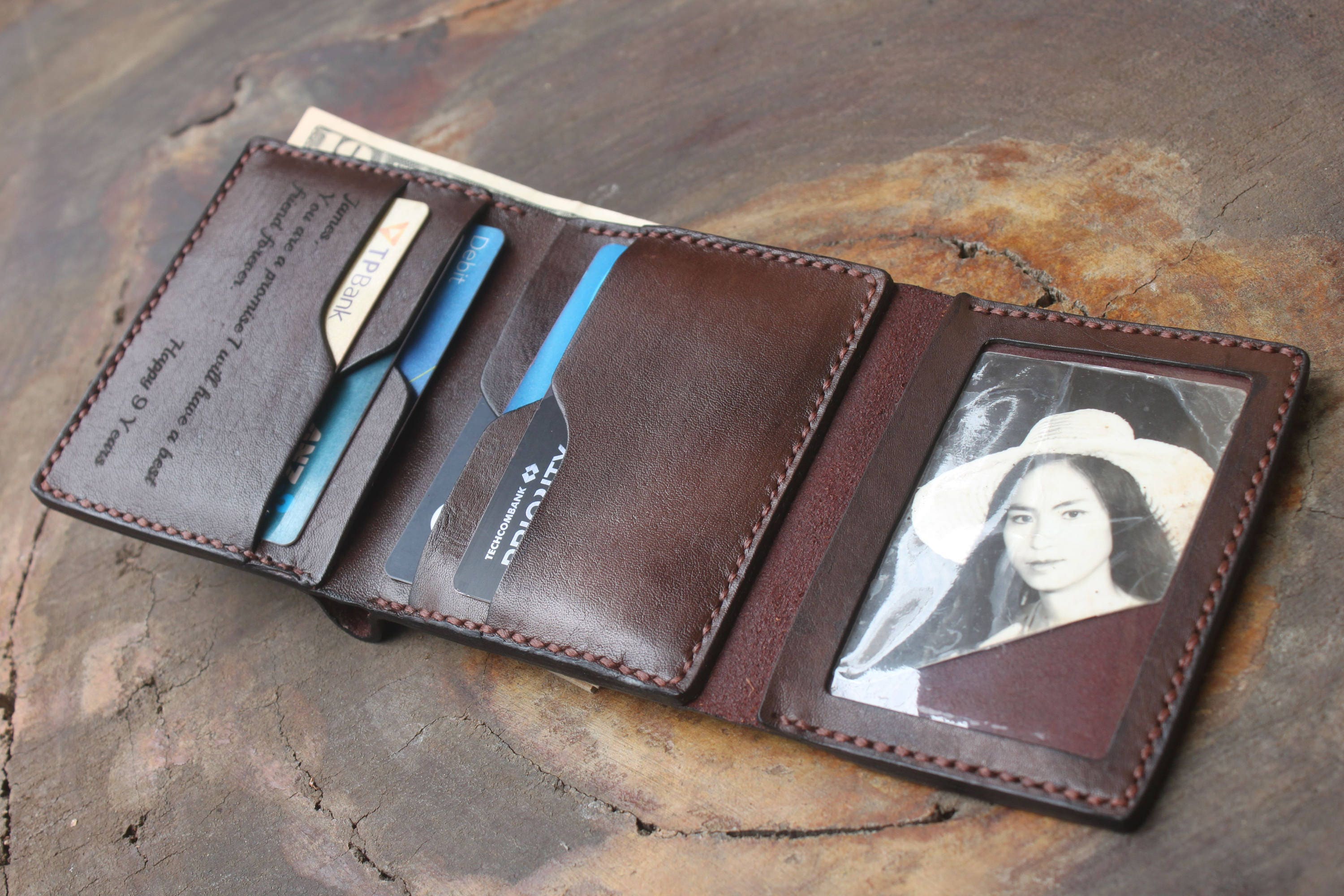 Men's Leather Wallet Personalized Leather Wallet