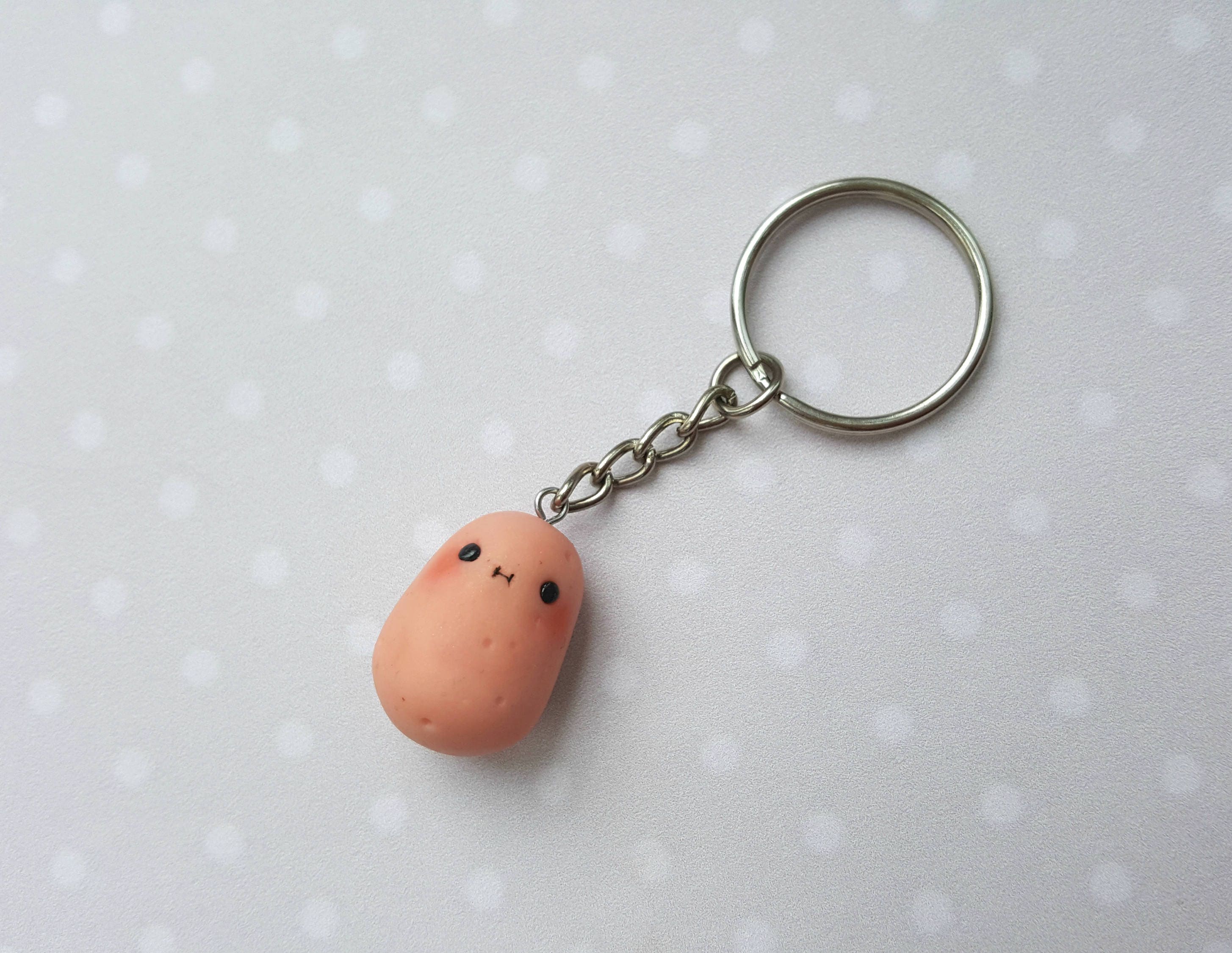 Kawaii potato keychain food key chain potato necklace sweet