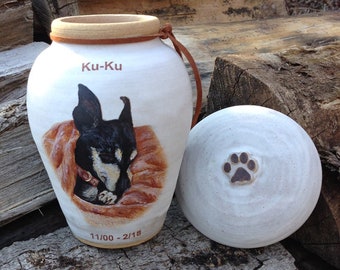 CUSTOM Dog Urn Up to 30 lb Pet