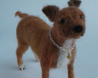 Needle Felted American Pit Bull Terrier