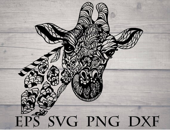 Download Giraffe mandala svg / mandala animal svg / giraffe zentangle