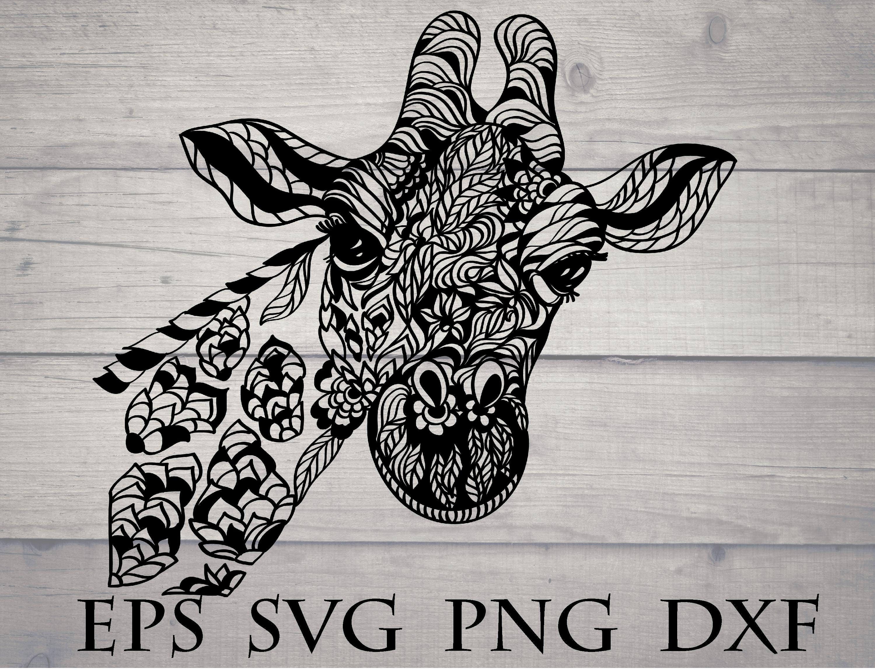 Download Giraffe mandala svg / mandala animal svg / giraffe zentangle svg / mandala for cricut / giraffe ...