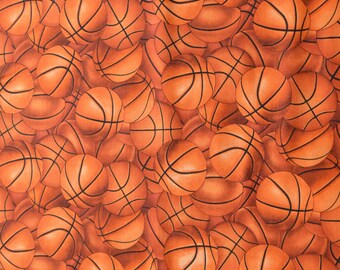 Basketball Fabric, Cotton Fabric By The Yard, Timeless Treasures, Kids Sport, Quilting Fabric, Novelty Fabric, Fat Quarters, Sewing Material
