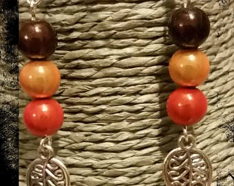 Dangle earrings 3 fall color