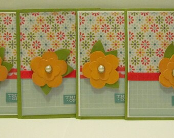 Thinking of You Card Set. Handmade Thinking of You Cards. Flowers. Greeting Card Set. Gift For Her. Blank Greeting Cards. Hankmade Cards.