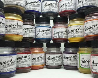 Jacquard Acid Fabric Dye - For Silk Wool Cashmere Feathers and Nylon