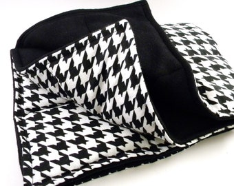 XL Microwave Heating Pad, Large Heat Pack, Hot Pack Cold Pack, Throw Blanket, Rice Bag Heat Bag, black white