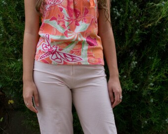 80' vintage womens striped pant
