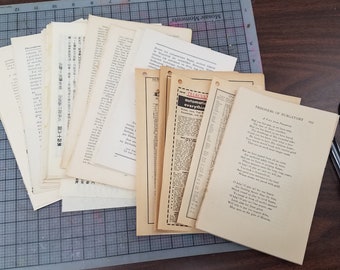 100 Book Pages, junk journal pages , Vintage book pages