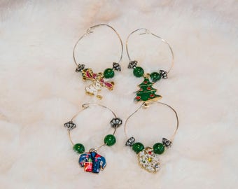 Christmas Fun Wine Charms