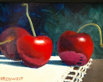 Original Still Life Oil Painting by K Dirzuweit ~ Framed ~ Small
