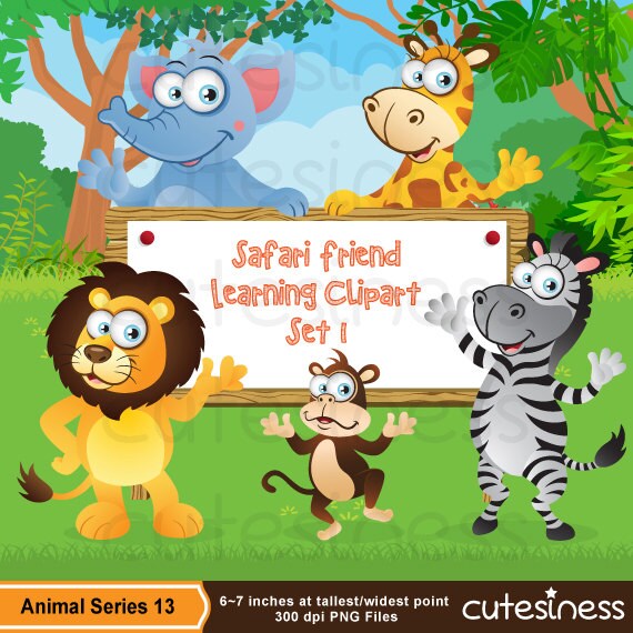 items similar to zoo digital clipart zoo clipart safari clipart wild