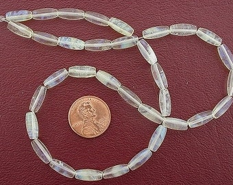 12x5 melon gemstone pineapple quartz beads