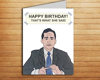 the office birthday card office tv show cards printable it is