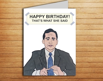 The Office Birthday Card Office tv show cards Printable It Is