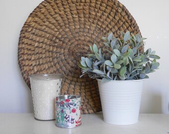 Large Vintage Round Bowl Basket Wall Decor Woven, Winnowing Basket
