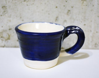 Blue Mug, Ceramic Mug, Handmade Mug, Pottery mug, Coffee Mug, Tea Mug, Green Mug, Curvy Mug, porcelaine Mug, Coffee Cup, Unique Mug