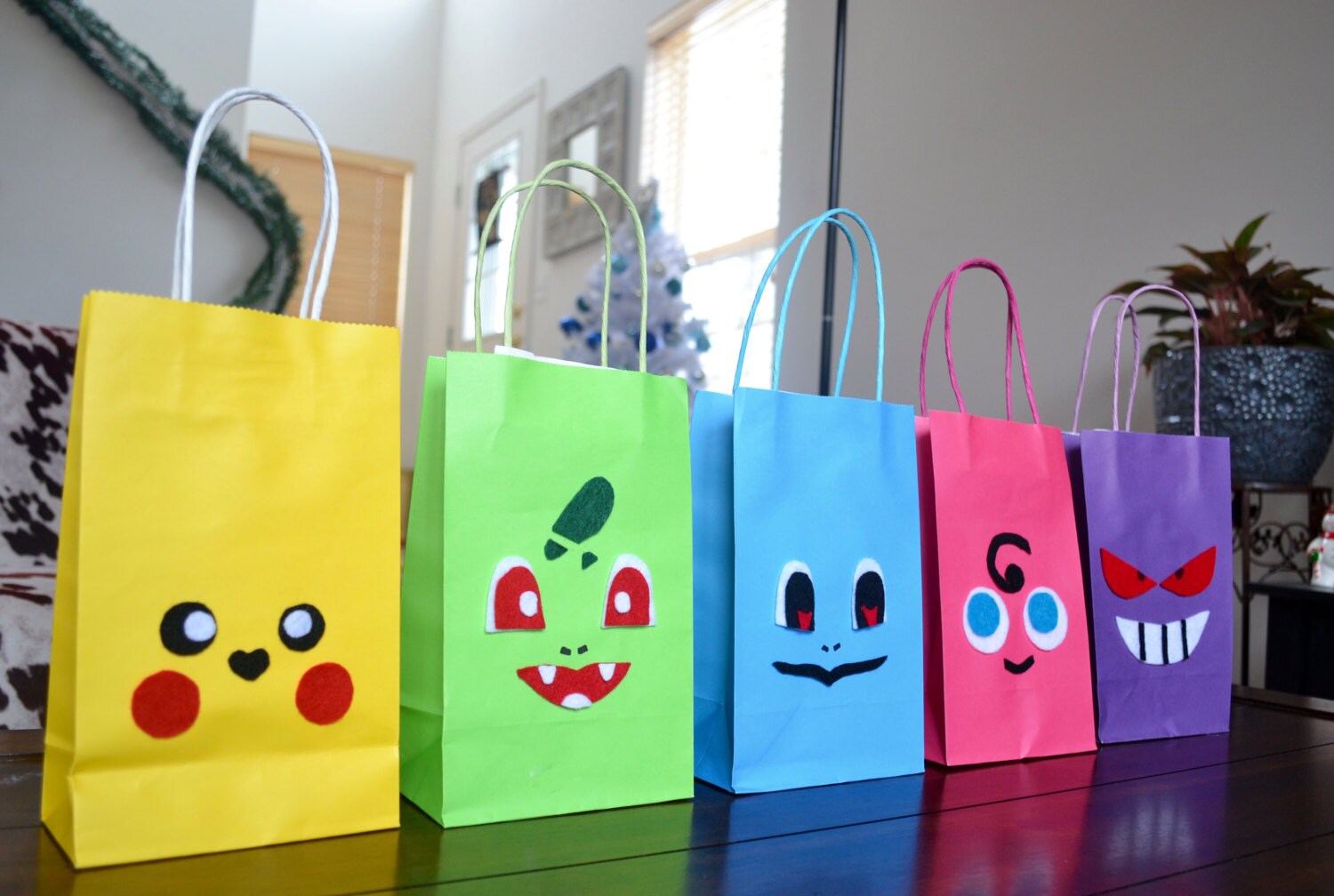 POKEMON FAVOR BAGS Set of 12 Pokemon Inspired Favor bags