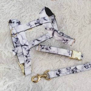 Adjustable dog harness "Marble"