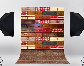 Colorful Box Photography Backdrop, Bar party celebration wedding party photobooth background, photo props