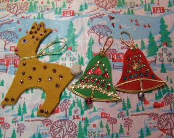 charming wool felt ornaments