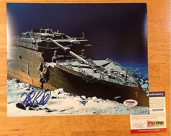 Signed ROBERT BALLARD Titanic Bismarck PT-109 8x10 psa autographed