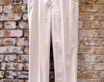 Prada Cream Pleated Trousers 34/50
