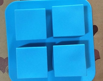4-hole Cake Mold Square Mold Silicone Mold Soap Mold DIY Soap Mold Baking Mold