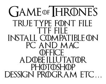 Game of thrones font dafont