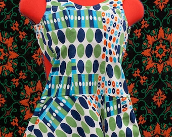 1960's juniors skirted swimsuit