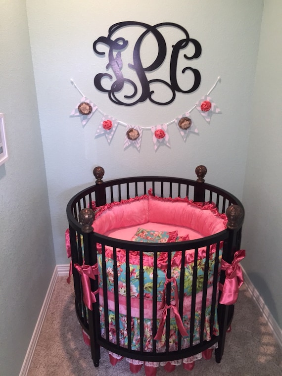 Round Crib Part - 21: Round Crib Bedding,Round Crib Sets For Girls, Round Baby Bedding, Love Bliss Crib Sets, Round Baby Girl Bedding, Round Crib Bedding Sets