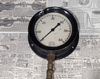 Vintage U.S. Gauge Co. Large Face Gauge