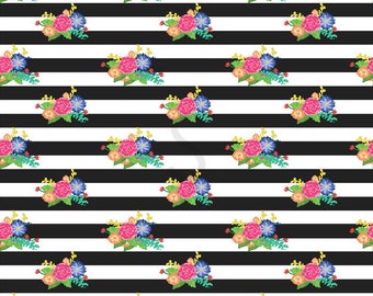 12" x 12" Oracal Patterned Vinyl - Black and Blush by Sparkle Berry