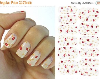 On Sale kisses nail stickers decals nail art water decals, Nail Water Decals Transfers Wraps