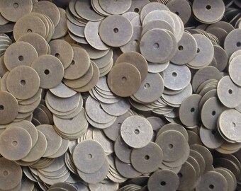 300 pcs, 8mm brass sequin, thin metal disc
