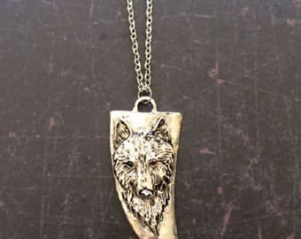 Wolf Necklace - Wolf Pendant - Wolf Jewelry Gold - Wolf Pendant Necklace - Wolf Pendant Gold - Wolf Necklace Silver - Wolf Head Pendant