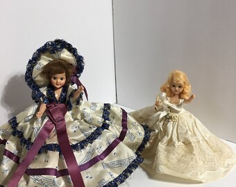 2 Vintage Story Book Dolls Birthday