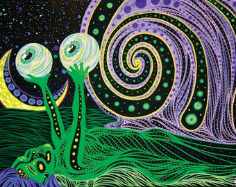 Snailgaze - 12"x18" Print