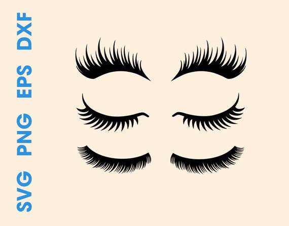 Lashes SVG Lashes sign Lashes clipart Cricut svg Silhouette