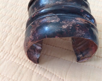 Fold formed copper cuff