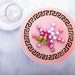 Roman Frame Graphic- Round stencil for cake decoration. Serial number- R048
