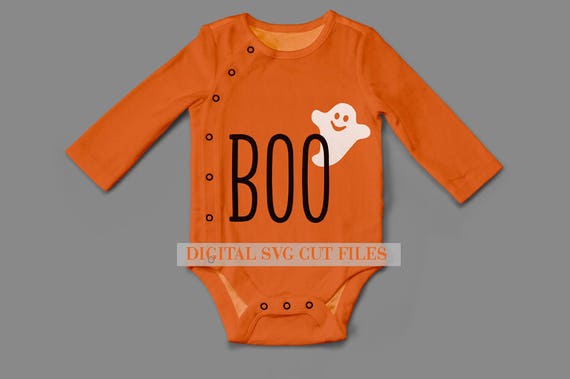 Download Boo SVG Ghost Svg for Baby Onesie Halloween Svg Baby Costume