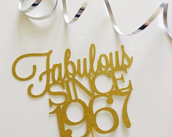 Fabulous since 1967, 1957 in Gold Glitter